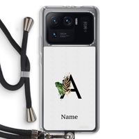 Charcoal Flora: Xiaomi Mi 11 Ultra Transparant Hoesje met koord