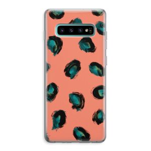 Pink Cheetah: Samsung Galaxy S10 Plus Transparant Hoesje