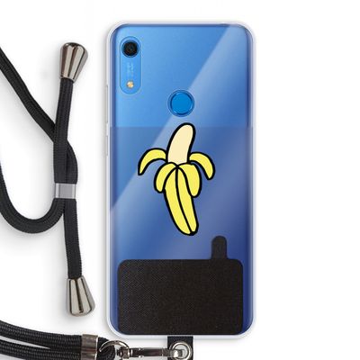 Banana: Huawei Y6s Transparant Hoesje met koord