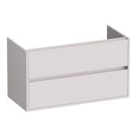 Brauer Adore - Onderkast - 100 cm - met 2 Softclose Lades Greeploos en 1 Sifon Uitsparing - Mat Zand