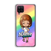 Chibi Maker vrouw: Samsung Galaxy A12 Transparant Hoesje