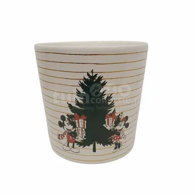 Bloempot Kerst Mickey Mouse Wit Ø14,5cm