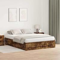 Bedframe Gerookt eiken 200 x 150 x 31.5 cm Bewerkt hout