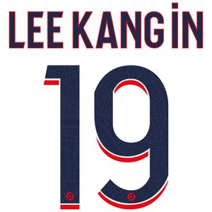 Lee Kang 19 (Officiële Paris Saint Germain Away Bedrukking 2023-2024)