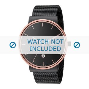 Horlogeband Skagen SKW6296 Mesh/Milanees Zwart 20mm