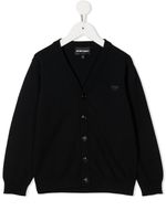 Emporio Armani Kids cardigan boutonné - Bleu