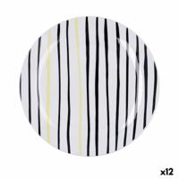 Dinerbord Bidasoa Zigzag Multicolour Keramisch Ø 26,5 cm (12 Stuks)