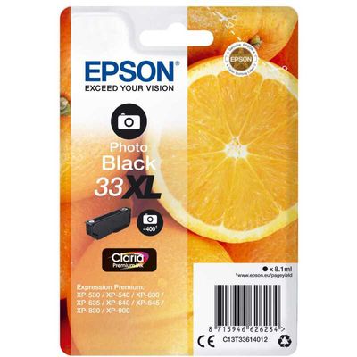 Singlepack Photo Black 33XL Claria Premium Ink Inkt