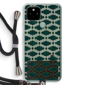 Moroccan tiles: Pixel 5 Transparant Hoesje met koord