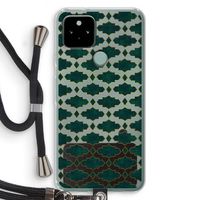 Moroccan tiles: Pixel 5 Transparant Hoesje met koord