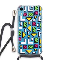 8-bit N°4: iPhone XR Transparant Hoesje met koord