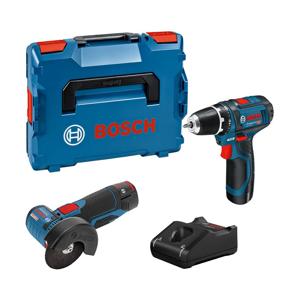 Bosch Professional Accu Combipack 12V GSR 12-15+GWS 12V-76 2.0Ah in L-Boxx - 0615990N2U