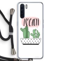 I love cacti: Oppo A91 Transparant Hoesje met koord