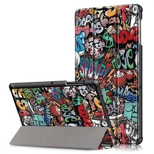 Tri-Fold Series Samsung Galaxy Tab S5e Smart Folio Case - Graffiti