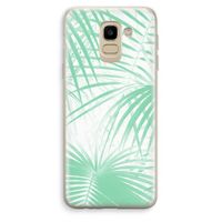 Palmbladeren: Samsung Galaxy J6 (2018) Transparant Hoesje Palmbladeren: Samsung Galaxy J6 (2018) Transparant Hoesje