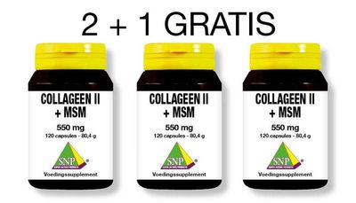 SNP Collageen II +msm 2+1 gratis (360 caps)