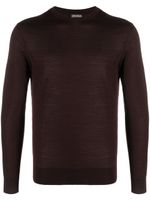 Zegna Trui met ronde hals - Rood - thumbnail