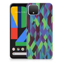 Google Pixel 4 | TPU Hoesje | Abstract Green Blue