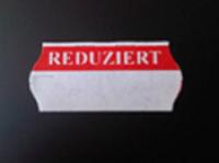Etiket 2612 golf wit/rood Reduziert