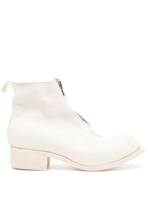 Guidi bottines en cuir 45 mm - Blanc