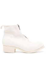 Guidi bottines en cuir 45 mm - Blanc
