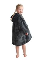 Plaid met mouwen - klein kind - fleece - grijs Plaid met mouwen - klein kind - fleece - grijs