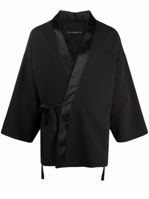 Alchemy veste portefeuille à bords satinés - Noir