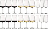Bormioli Rocco Wijnglazen Set Nexo (Rode wijnglazen, Witte wijnglazen en Champagneglazen) - 18 delige set
