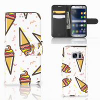 Samsung Galaxy S7 Book Cover Icecream - thumbnail