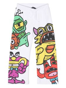 DSQUARED2 KIDS pantalon de jogging à imprimé graphique - Blanc