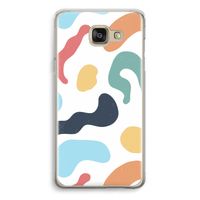 Memphis Shapes Blue: Samsung Galaxy A5 (2016) Transparant Hoesje