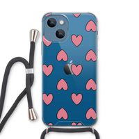 Ondersteboven verliefd: iPhone 13 Transparant Hoesje met koord
