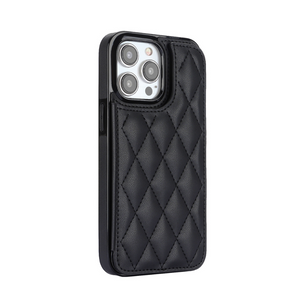 iPhone 14 Plus hoesje - Backcover - Pasjeshouder - Kunstleer - Zwart