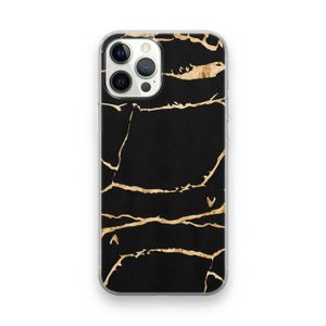 Gouden marmer: iPhone 12 Pro Transparant Hoesje