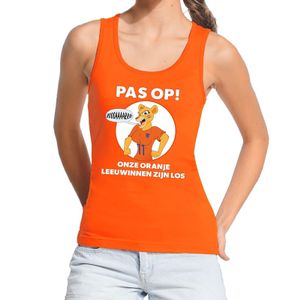 Nederland supporter tanktop Leeuwinnen zijn los oranje dames