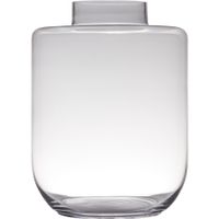 Transparante luxe grote vaas/vazen van glas 40 x 30 cm   -