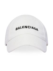 Balenciaga Kids casquette à logo brodé - Blanc