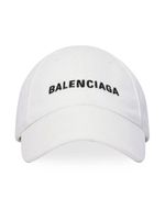 Balenciaga Kids casquette à logo brodé - Blanc