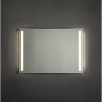 Adema Squared badkamerspiegel 100x70cm met verlichting links en rechts LED en schakelaar NAA002-N45A-100