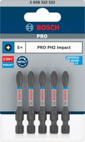 Bosch Accessoires PRO Phillips slagschroefbit | PH2 | 55 mm | 5 stuks - 2608522522
