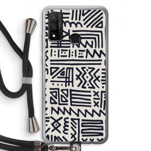 Marrakech print: Huawei P Smart (2020) Transparant Hoesje met koord