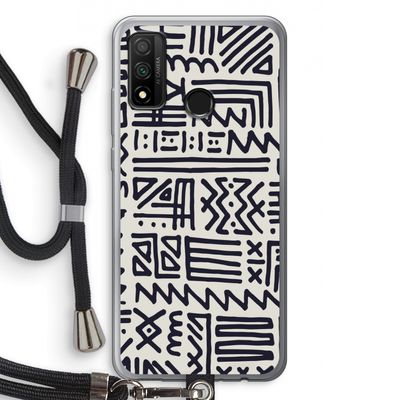 Marrakech print: Huawei P Smart (2020) Transparant Hoesje met koord