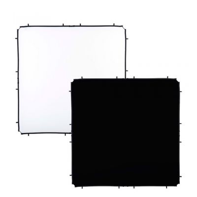 Manfrotto LL LR82221R Skylite Rapid Fabric Large 200x200cm black/white