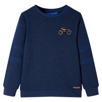 VidaXL Kindertrui 92 gemêleerd marineblauw