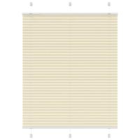 VidaXL Plissé rolgordijn 110x150cm stofbreedte 109,4cm polyester crème