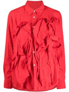 Comme Des Garçons chemise à appliqués - Rouge