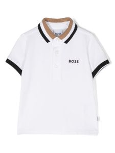 BOSS Kidswear polo à logo imprimé - Blanc