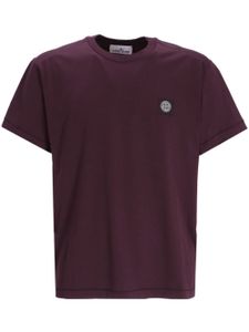 Stone Island Compass-motif cotton T-shirt - Violet