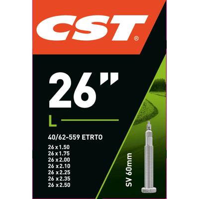 Cst binnenband 26x1,75-1.90-2.30 etrto 47/62-559, ventiel: presta/ frans 60mm