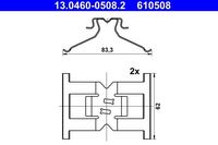 Accessoireset, schijfremblok 13046005082